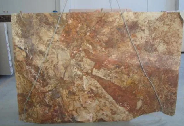 Natursteinplatte hell braun rotbraun gemustert